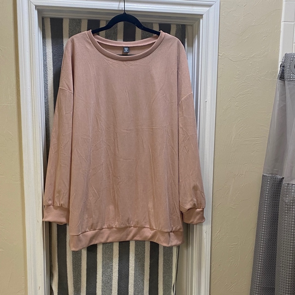 SHEIN Blush Ribbed Top